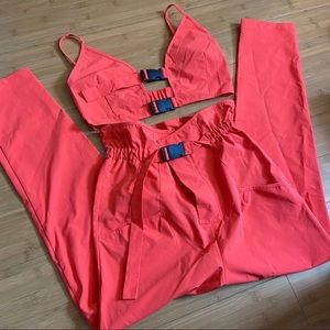 Orange two-piece set